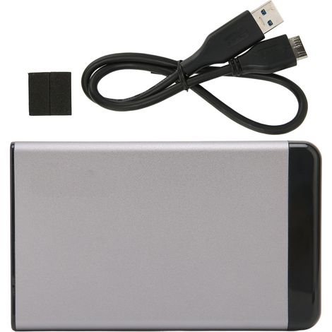 2.5 pouces boîtier disque dur USB 3.0 5 Gbps vitesse alliage aluminium antichute étui externe (1/5)