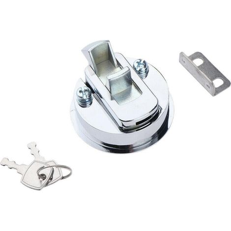 Bodenschloss aus Zinklegierung für den Marinebereich mit Schlüssel, Deckverriegelungsring, Hardware-Zubehör für Wohnmobile, Boote und Yachten