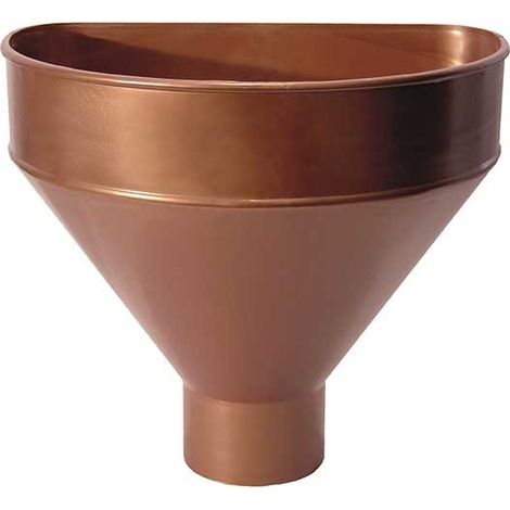 Raccoglitore monolitico in pvc per pluviali : Colore - Rame rosso, Diametro - 100