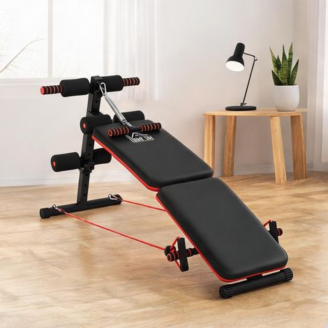 Banc à abdominaux en stahlrohr EVA，PVC 51 x 137 x 66 cm (1/5)