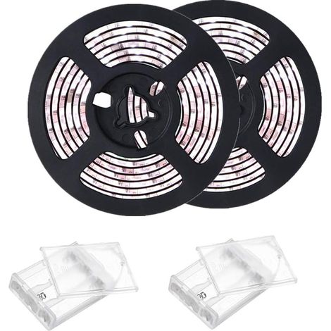 Ruban à LED, 4M Flexible Bande LED 5050 IP65 Étanche 120 LEDs Blanc Froid d’Éclairage Vitesse Réglbe Bande Lumineuse Guirlande Strip Déco Noël Soirée Fête Mariage Vitrine Intérieur Extérieur (1/5)