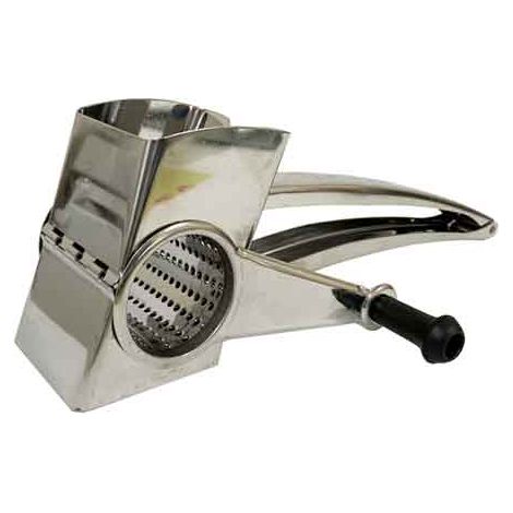 Rallador manual de acero inoxidable con manivela, ideal para queso, frutos secos, etc.