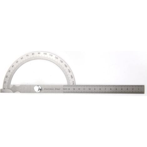 Règle Multi-Angle rapporteur en Acier Inoxydable Instruments de Mesure détecteur d'angle en métal Outils de Charpentier Compteur d'angle goniomètre Accessoires pour scie à Table (1/5)