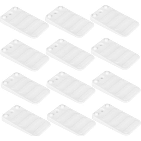 Niveleurs pour meubles et tables, 20 pièces, en plastique, cales réglables sols inégaux, patins (1/5)