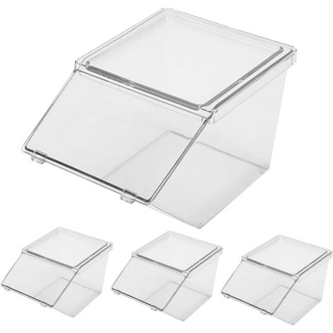 Ensemble de 4 supports pour dosettes de café et sachets de thé, organisateur grande capacité, empilable, accessoires pour comptoir de bar à café (1/4)