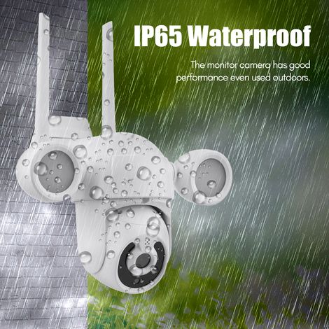 Caméra de surveillance sans fil 2K Smart Life pour extérieur, caméra WiFi intelligente 3 MP, étanche IP65, vision nocturne automatique, détection de mouvement, suivi automatique, audio bidirectionnel (1/2)
