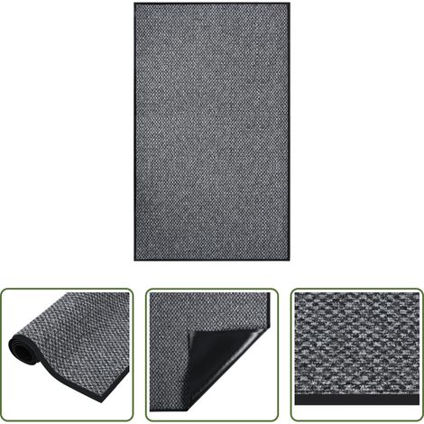 Tapis d'entrée - Paillasson Gris 90x150 cm (1/5)