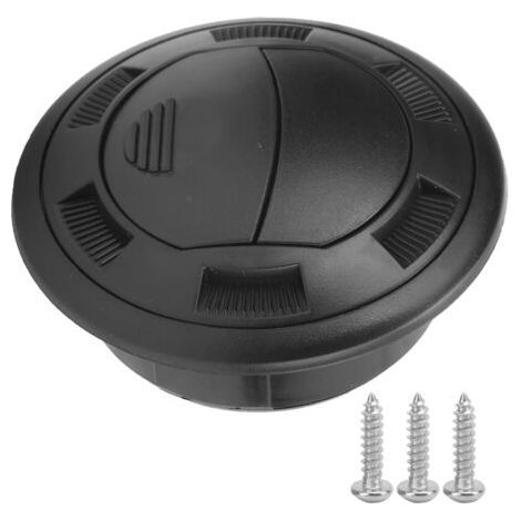100/75mm Air Conditioning Outlet with Black Round Grille for Bus RVs Electric Car (1/5)