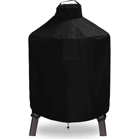 couvercle De Four Rond Avec Couverture Impermable L'eau Pour Barbecue Coupe - Vent Extrieur Portatif (1/5)