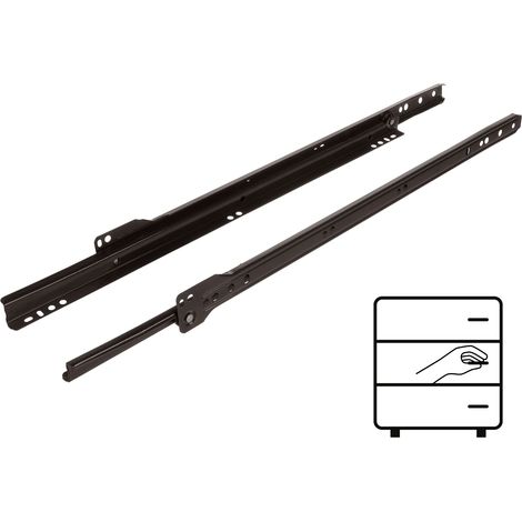 Guide à rouleaux 450 mm marron 20 kg Riex NR09 (1/5)