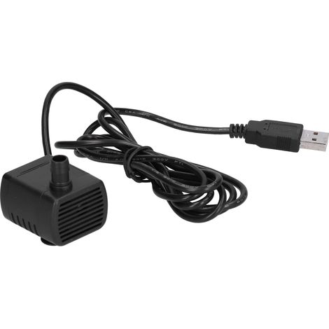 Pompe à eau USB pour aquarium, dispositif de micro-circulation avec ventouse, DC5V, débit 120L/H, hauteur de refoulement 50cm (1/5)