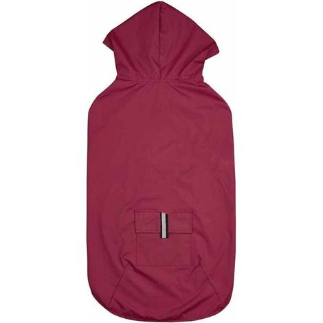 Imperméable pour chien, veste imperméable pour chien, doublure ultra-légère et respirante, veste pour chien, bandes réfléchissantes, imperméable à capuche pour chien, S (rouge) (1/5)