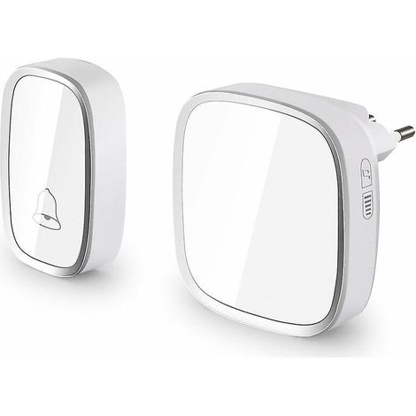sonnette Sans Fil, Porte Sans Fil De 280 M, 36 Sonneries, 5 Niveaux De Volume, Sonnette De Maison, Sonnette De Jardin, Sans Fil, Tanche, Ensemble