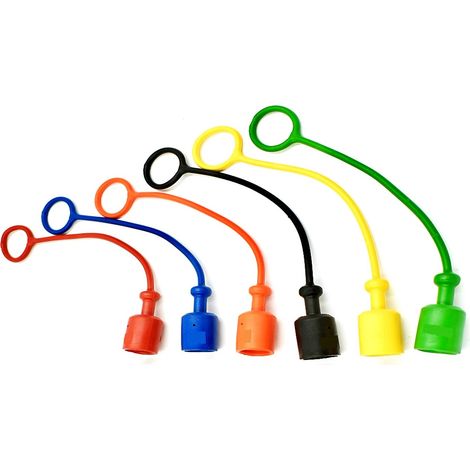 Tapón de conector rápido de 1/2" negro