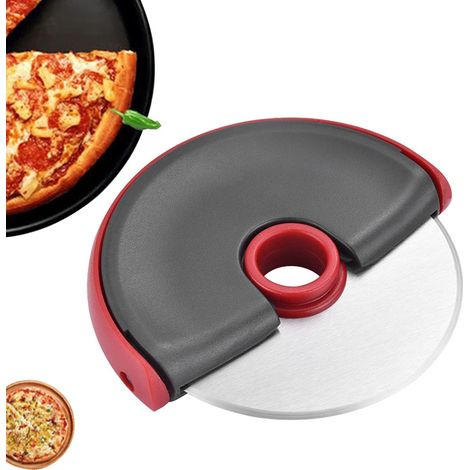 Roulette à pizza avec manche ABS antidérapant et protection pour restaurant et boulangerie outil cuisine (1/5)