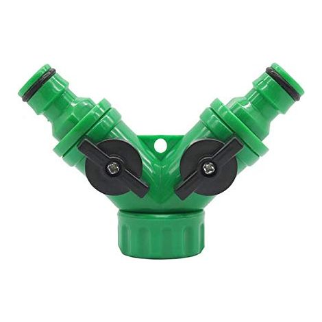 Gartenschlauchanschlusszubehör, 2-Wege-Ventil, 3/4"-Wasserhahn, Gartenschläuche, Schlauchverteiler, landwirtschaftliche Werkzeuge aus ABS-Kunststoff, Tropfbewässerungsarmaturen, 10 Stück (1/4)