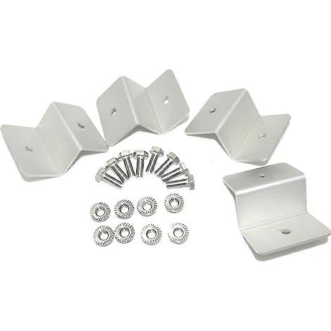 Équerre de fixation pour l'installation de panneaux solaires sur les camping-cars, les garages et les toits plats (1/4)