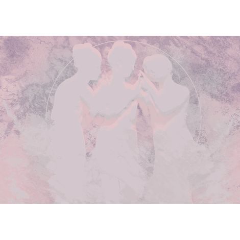 Papier peint panoramique romantique Nymphes (1/4)