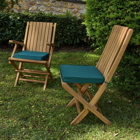 Coussin Vert pour chaises et fauteuils pliants