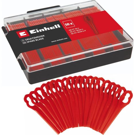 Einhell Grass Strimmer Trimmer Blade Set Plastic Blades x50 + Case GE-CT 18 Li (1/5)