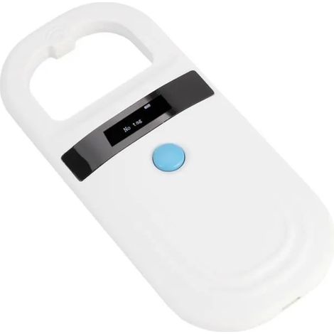 Lecteur Micropuce Animaux Affichage OLED Rechargeable USB, Compatible Puce FDX-B EMID pour Chats Chiens