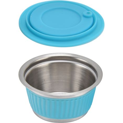 Filtre à café réutilisable en acier inoxydable pour machine Dolce Gusto avec tassoir (1/5)