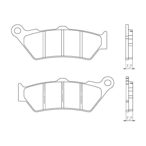 BRENTA BREMSBELÄGE KH209 SINTERMETALL (GOLD) (FT 4090)