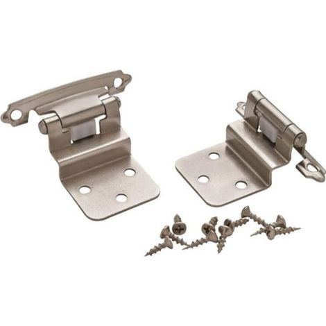 Deux paquets de charnières plaquées à fermeture automatique, charnières multipliantes de style américain, charnières en fer à ressort, charnières à ressort pour meubles, dimensions : 70 x 31 x 9,5 x (1/4)