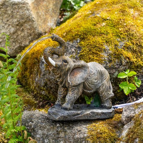esotec Solar Wasserspeier Set Elefant TEMBA Wasserspiel + Pumpe 101679 (1/5)