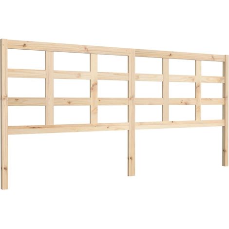 Testiera per dormire accessorio per camera da letto 205,5 x 4 x 100 cm in legno di pino massiccio TDL0206107