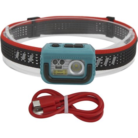 XPG LED-Stirnlampe, IPX6 wasserdicht, wiederaufladbar, für Outdoor-Camping, mit Bewegungsmelder. (1/5)