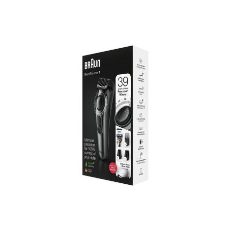 CORTAPELO BRAUN BT7220 CABEZALES REGULABLE 0.5-10mm RECARGABLE PARA CABELLO Y BARBA + GILLETTE PROGL