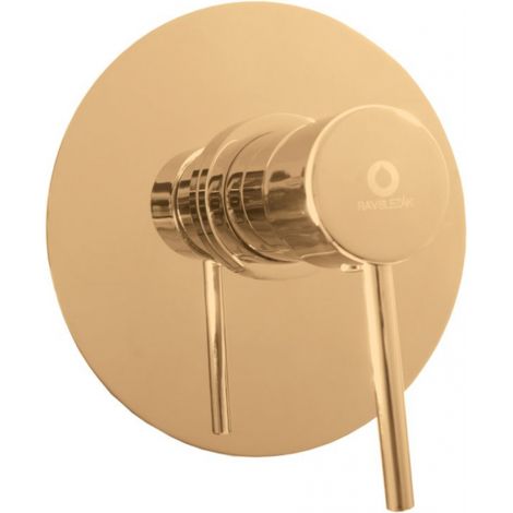 Mitigeur douche encastrable SEINA en laiton doré brossé 15 cm (1/3)