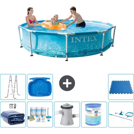 Intex Piscina con struttura Rotonda - 305x76 cm - 7-pezzi S41322 (1/4)