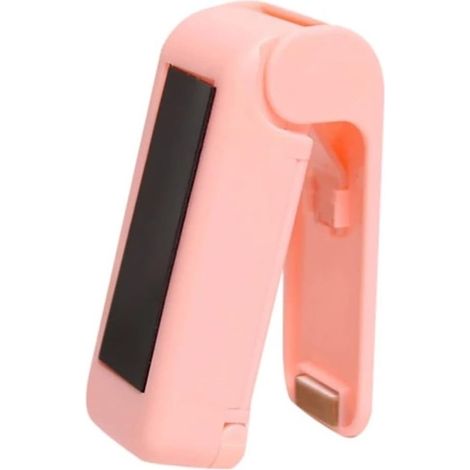 Selladora térmica portátil mini，máquina de sellado para bolsas de plástico con carcasa para snacks y alimentos，para bolsas de plástico (rosa)