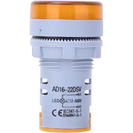 AD16-22DS LED-Anzeigevoltmeter AC 60V-500V Gelbe Digitalanzeige (1/5)