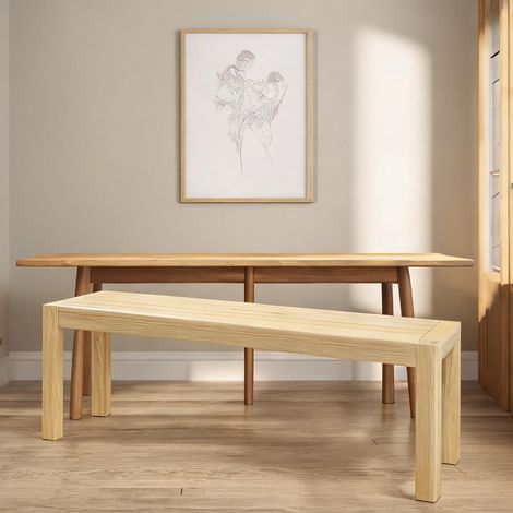 Banc de salle à manger en kiefernholz 175 x 33 x 45 cm (1/5)