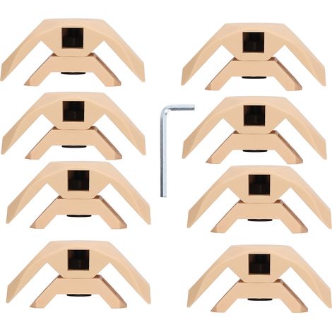 Assemblage d'étagères 8 pièces connecteurs d'angle 90° 45° en plastique pour meubles cadres bois bricolage (1/5)