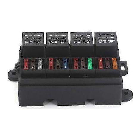 TF008-10 Relais 24V 4 broches pour voiture, camping-car, radiographie, son, boîtier d'assurance électromagnétique modifié ( ) (1/5)
