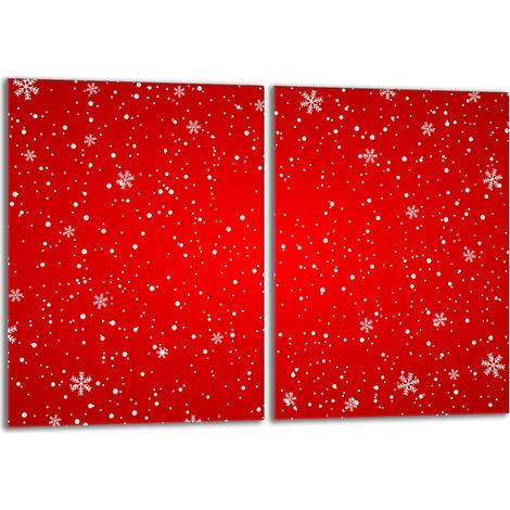 Glasschutzplatte für Herd 2x40x52 Rot (1/5)