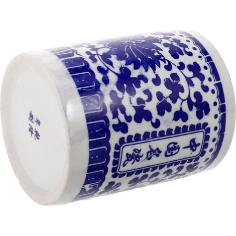 plume calligraphique en céramique de taille moyenne bleu (1/5)