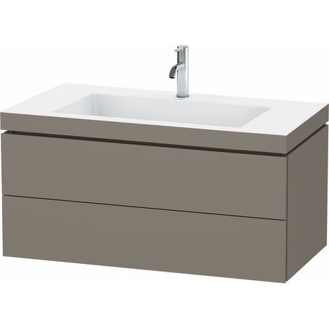 Duravit L-Cube Meuble vasque c-bonded avec base murale, 100x48 (1/3)