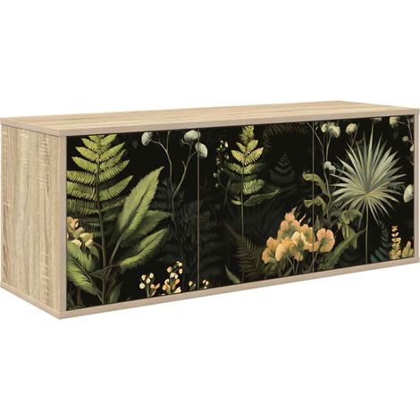 Wandmontierter TV-Schrank RHENEN 102 x 33 x 40 cm Sonoma-Eiche vidaXL (1/5)