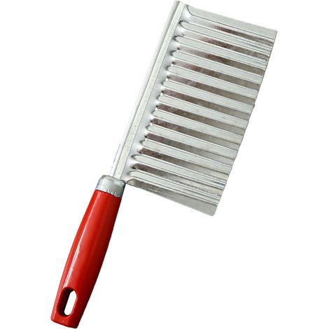 Tagliapatate ondulato, utensile da taglio in acciaio inossidabile resistente alla corrosione e facile da pulire, coltelli da cucina ondulati. (1/5)