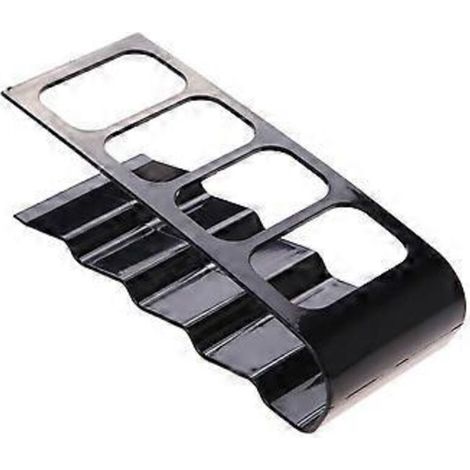 Support de rangement pour télécommande TV/DVD avec étagères (noir) (1/4)