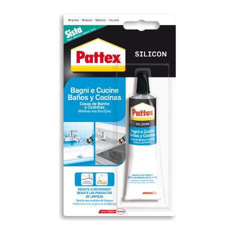 Pattex Sista Blanc Silicone AcA tique 50 ml AdhA sif Sanitaire Salles De Bains Cuisines