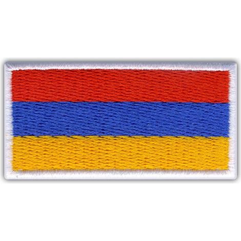 Aufnäher mit armenischer Flagge – zum Aufnähen – gestickter Aufnäher/Abzeichen/Emblem