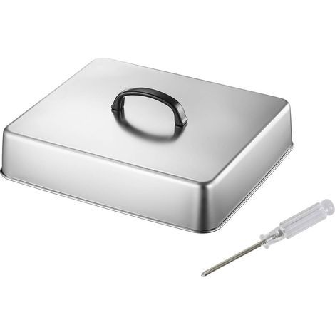 Couvercle rectangulaire Multifonction pour Plaque Cuisson, Accessoire pour grillades et teppanyaki, 30.5 Cm X 24.5 Cm X (1/5)