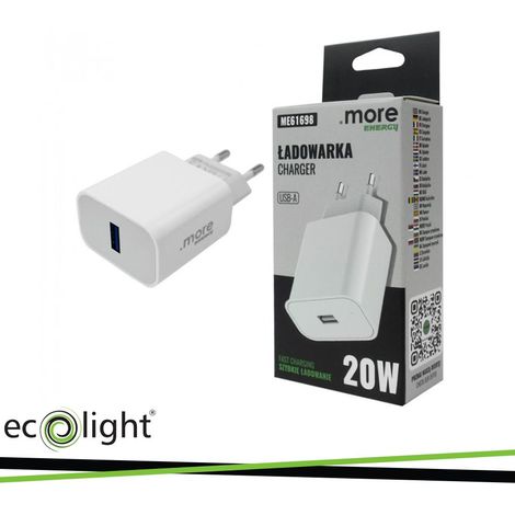 CARICABATTERIE USB DA 20W BIANCO