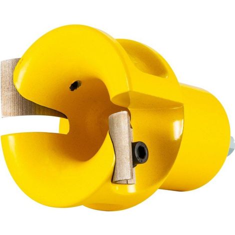 Coupe-tenon 38 mm en aluminium et acier - Modèle ksz-1.5-q-1 - Lames courbées - 4 pièces (1/5)